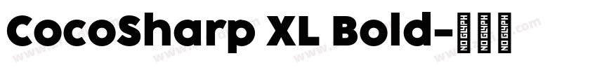 CocoSharp XL Bold字体转换